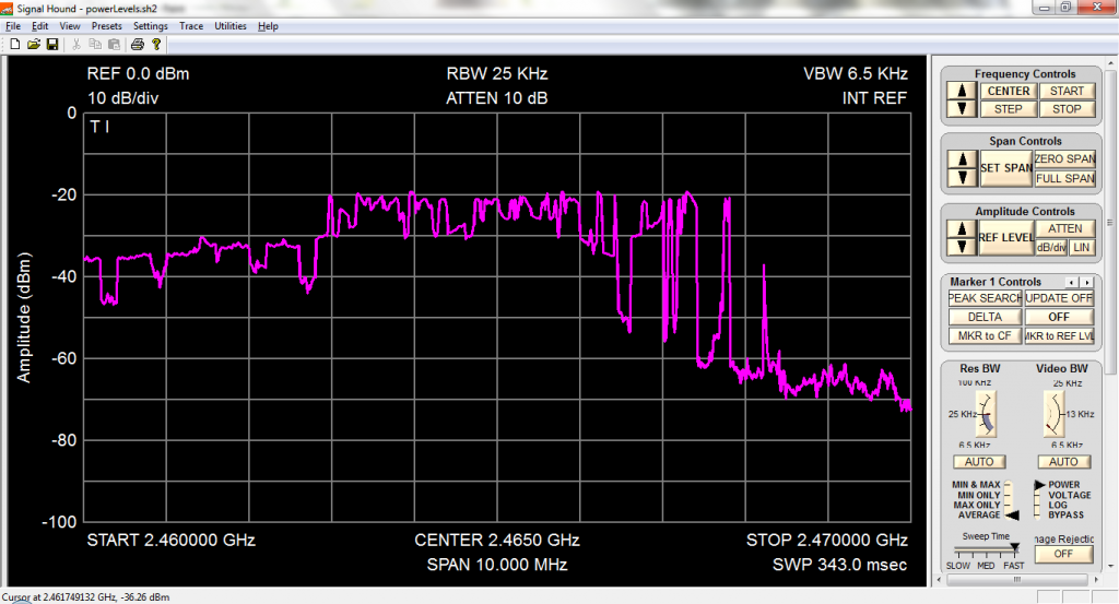 100% power for 30 seconds